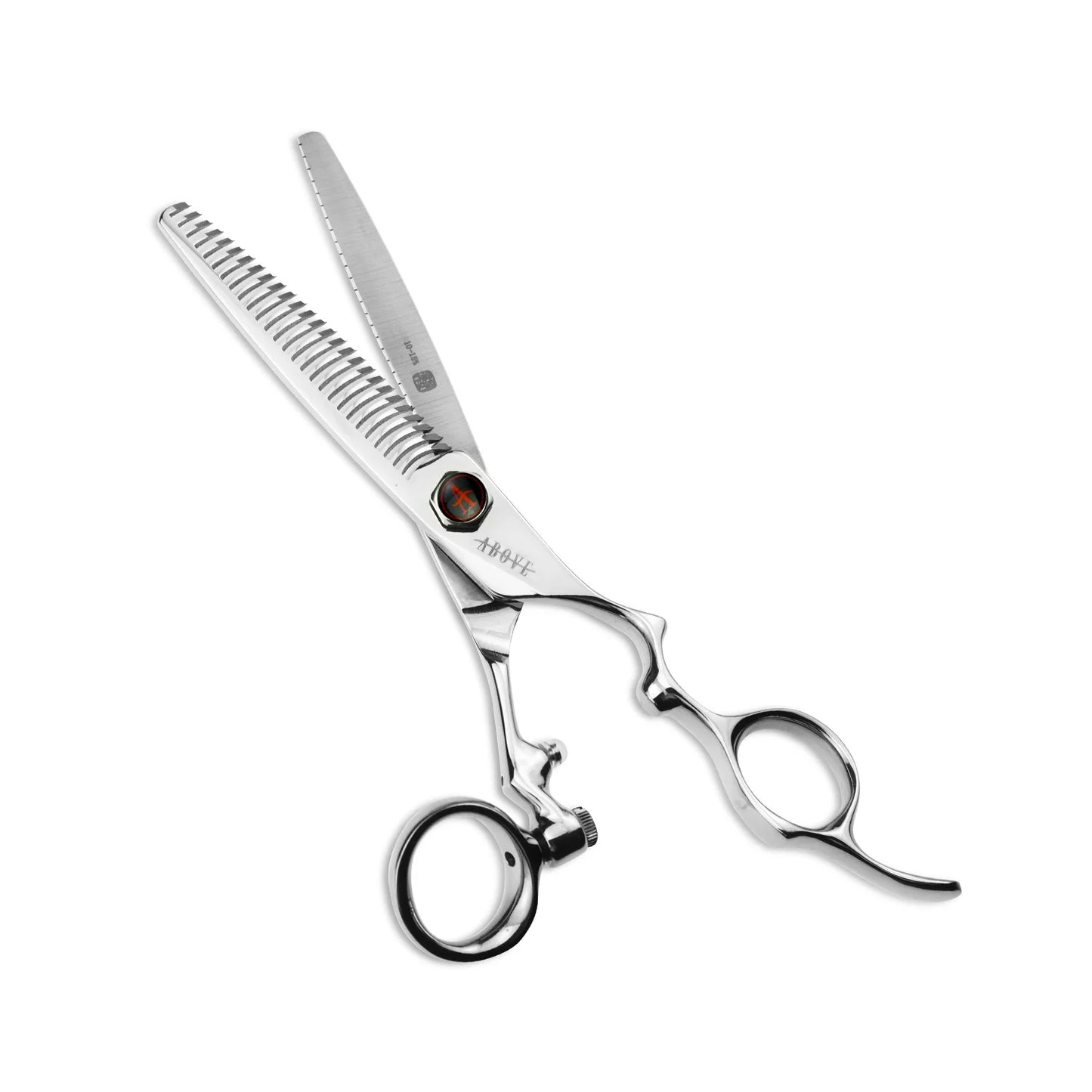 Above ErgoS Lefty Swivel 27TT No-Lin Pinpoint Blending Shears – 6"
