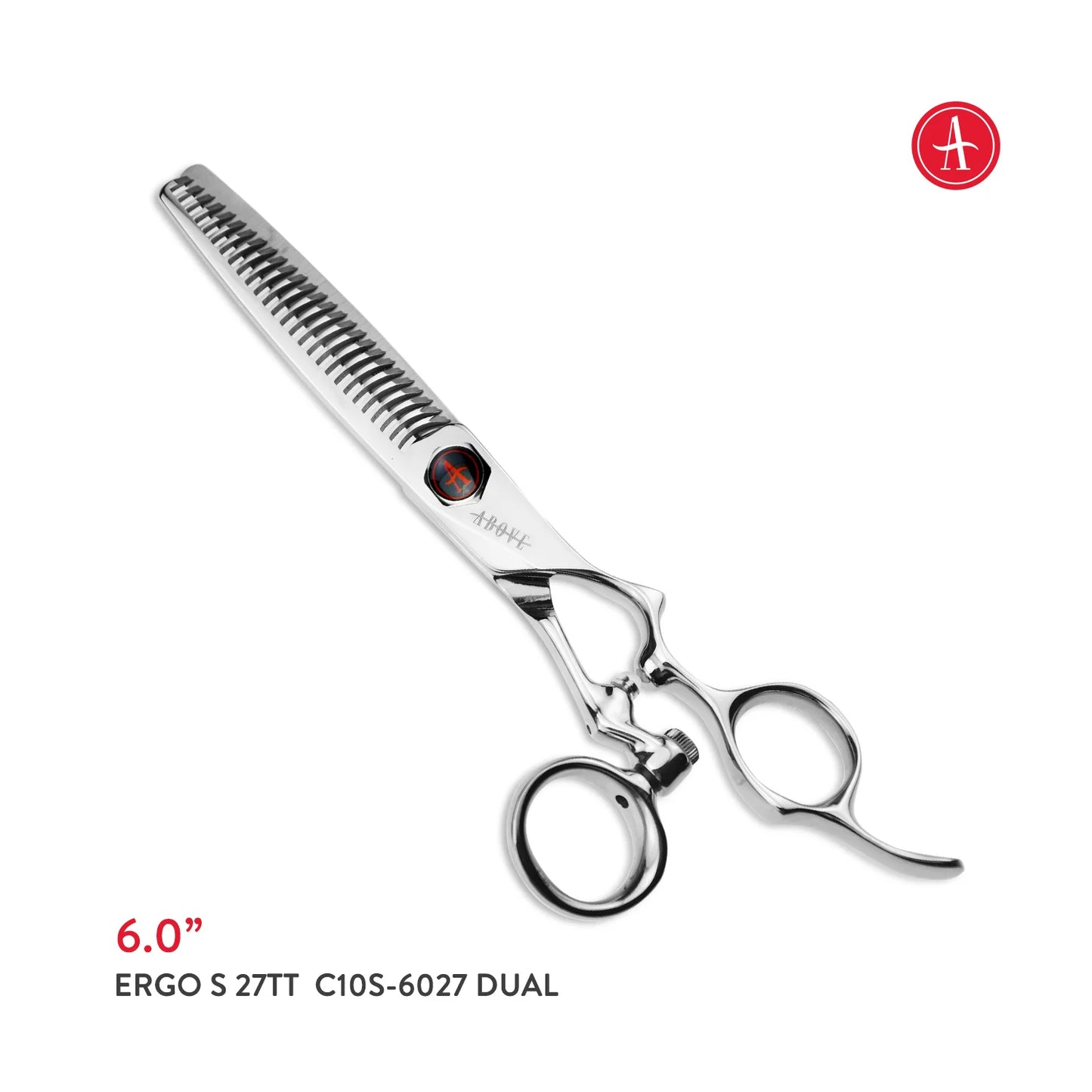 Above ErgoS Lefty Swivel 27TT No-Lin Pinpoint Blending Shears – 6"