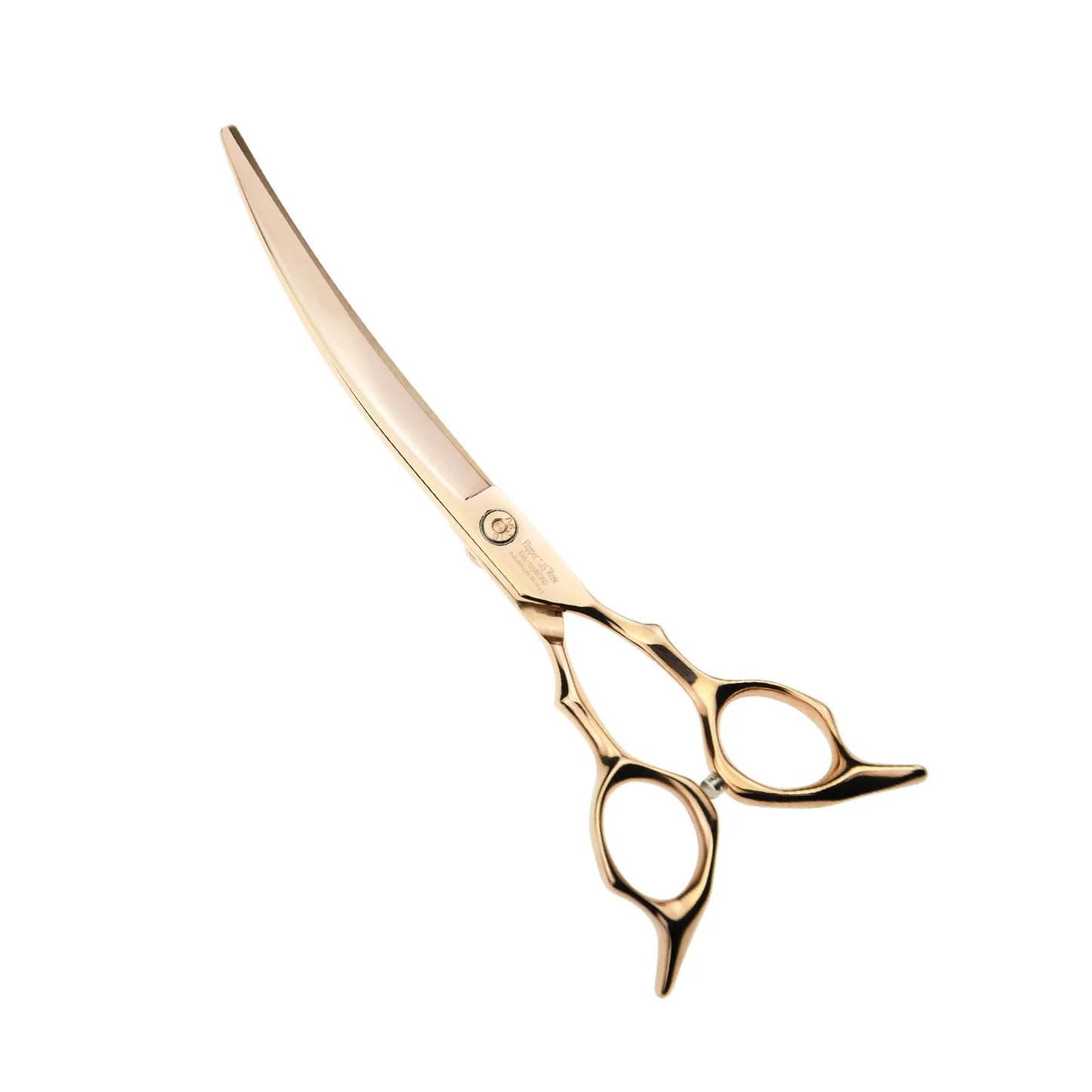 Above Elite Pet Grooming Rose Gold Flipper Radical Curved Shears – 7.25"