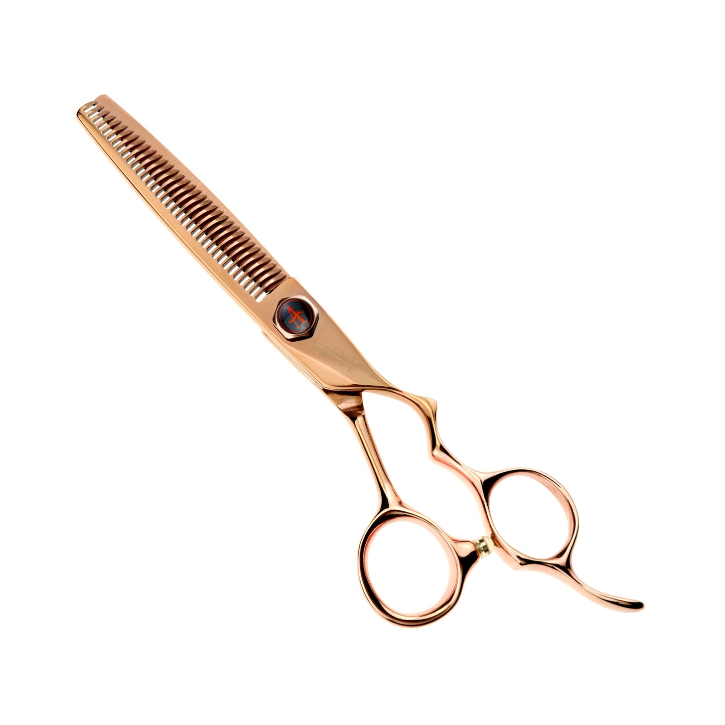Above Ergo Rose Gold 35T No-Line Blending Hair Cutting Shears – 6"
