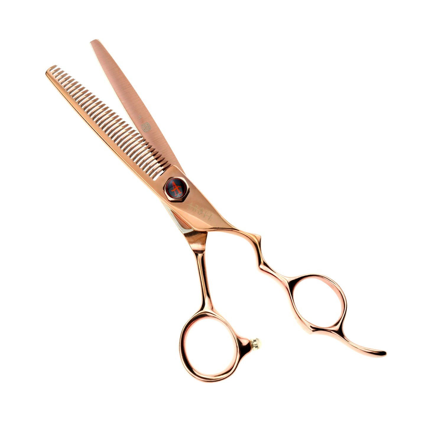Above Ergo Rose Gold 35T No-Line Blending Hair Cutting Shears – 6"