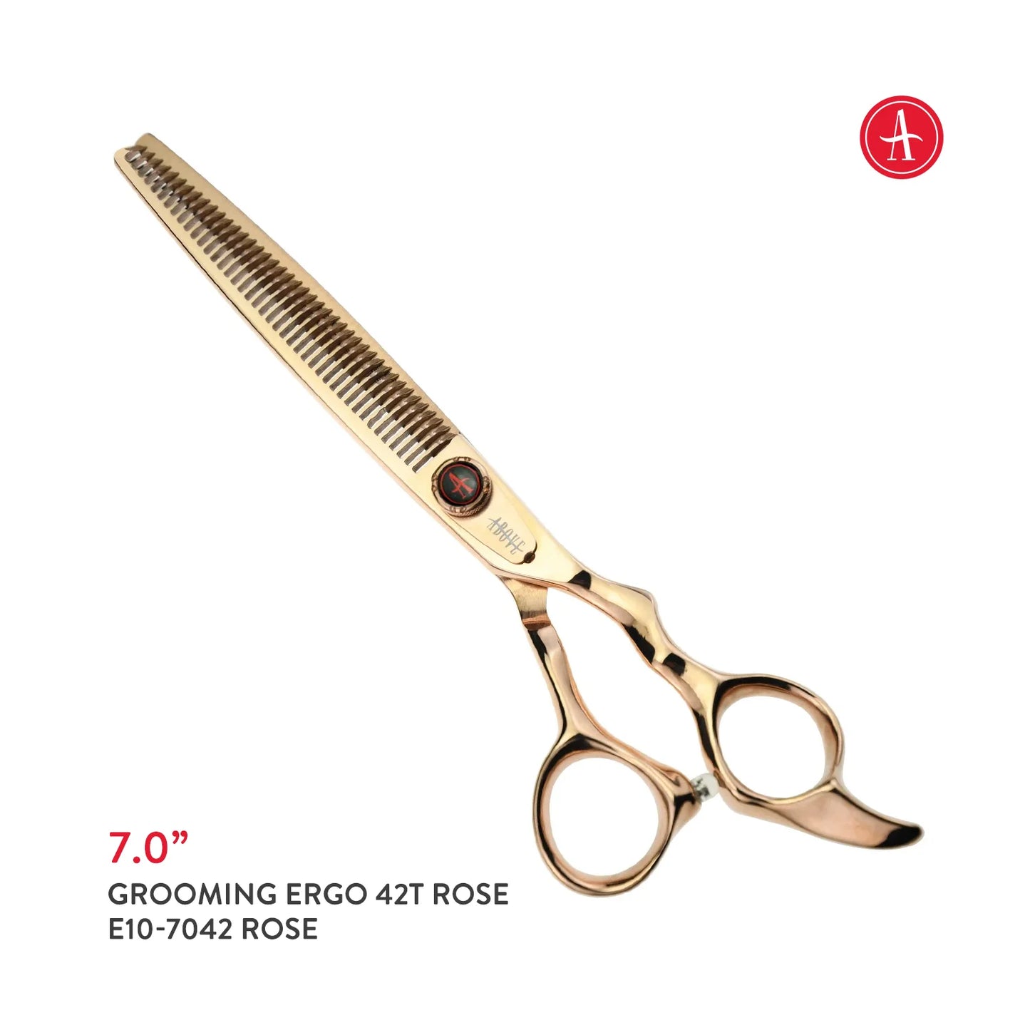 Above Pet Grooming Ergo 42T Rose Gold Blender Shears – 7.00"