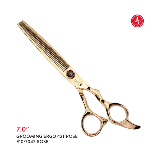 Above Elite Pet Grooming Rose Gold 42T Blending Shears – 7"