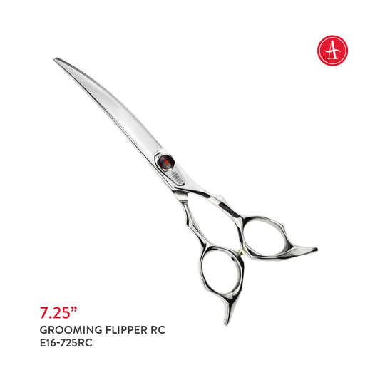 Above Elite Pet Grooming Flipper Radical Curved Shears – 7.25"