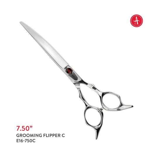 Above Elite Pet Grooming Flipper Curved Shears – 7.5"