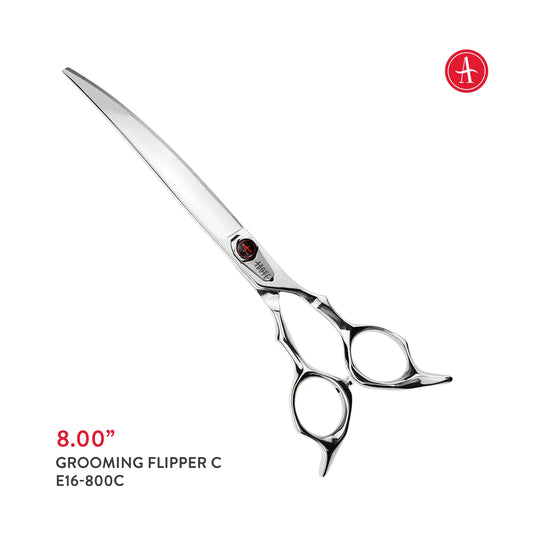 Above Elite Pet Grooming Flipper Curved Shears – 8.0"