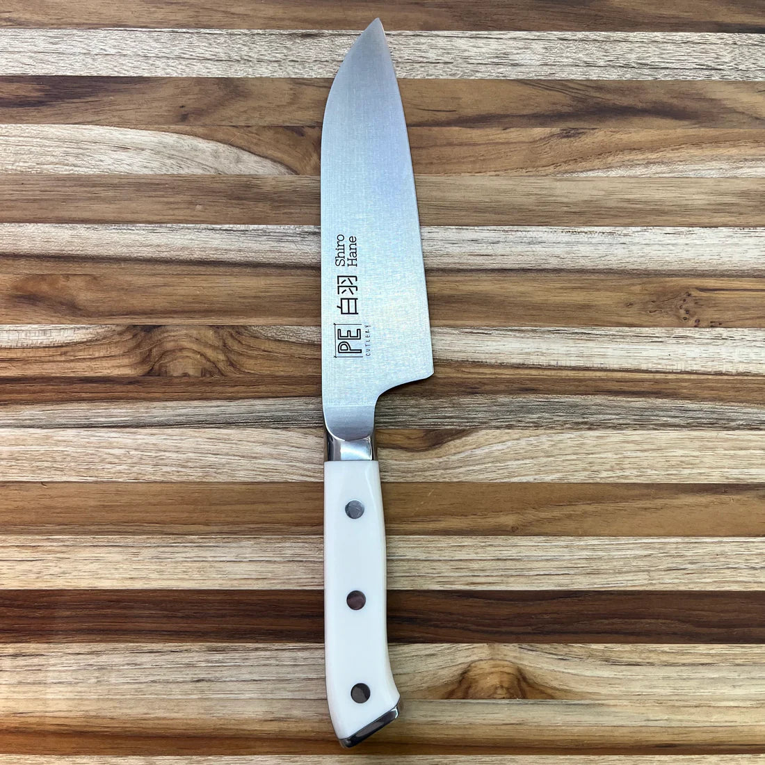 Shiro Hane Santoku 6"