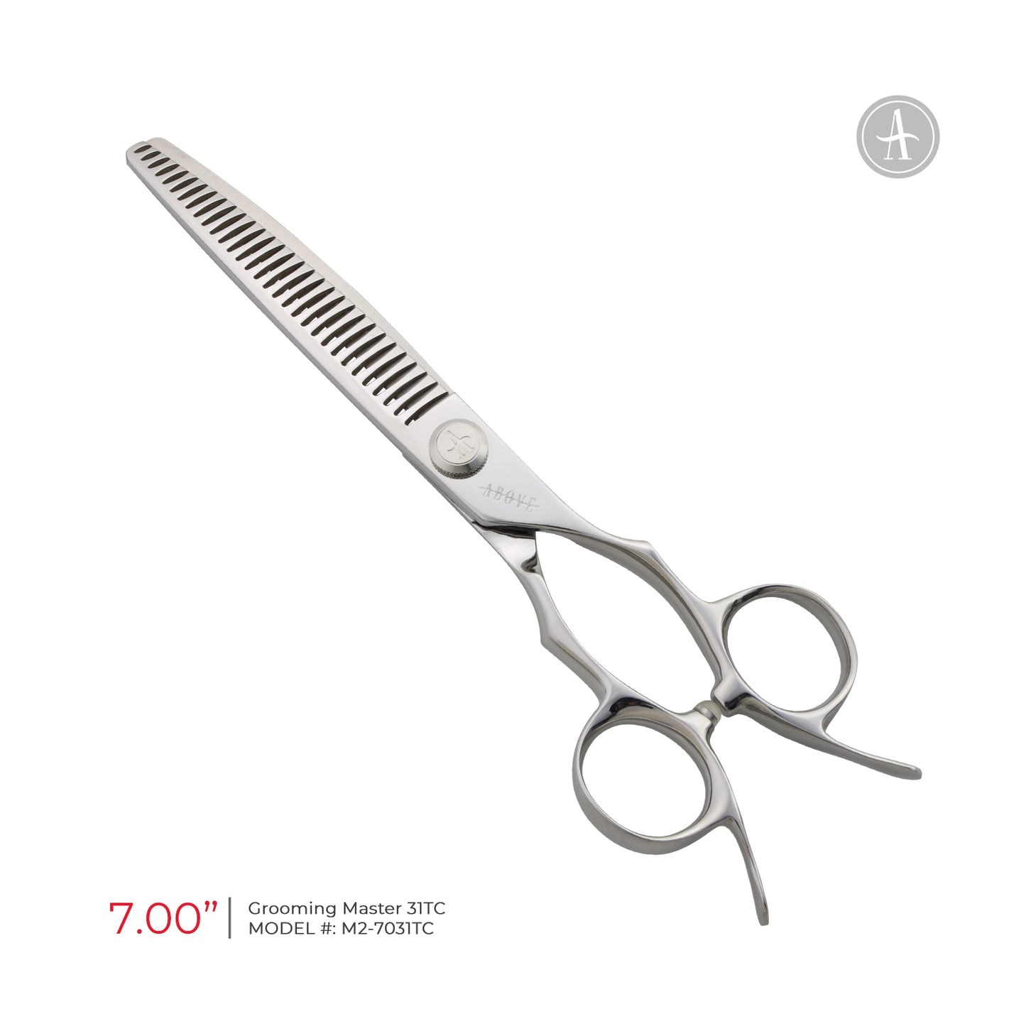 Above Master Pet Grooming 31T Curved Blending Shears – 7"